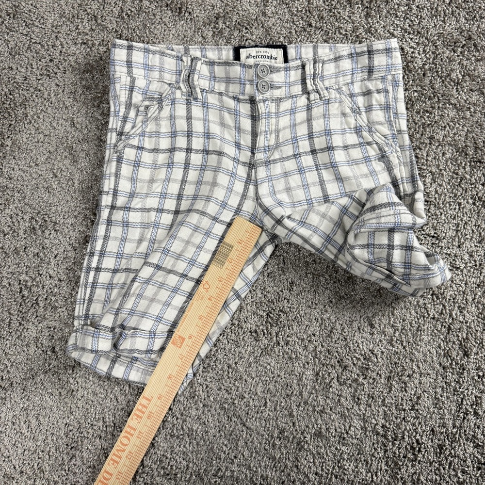 VTG Abercrombie Girls Bermuda Shorts Size 12 Y2K Cotton Preppy Old Money 2000s - Picture 8 of 9